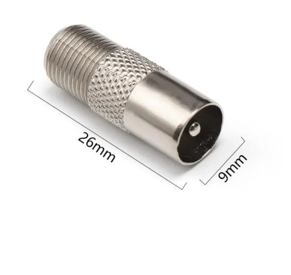5/10 pz/lotto adattatore maschio antenna F femmina a TV convertitore maschio connettore coassiale satellitare sincronizzazione dati TV spina coassiale L1
