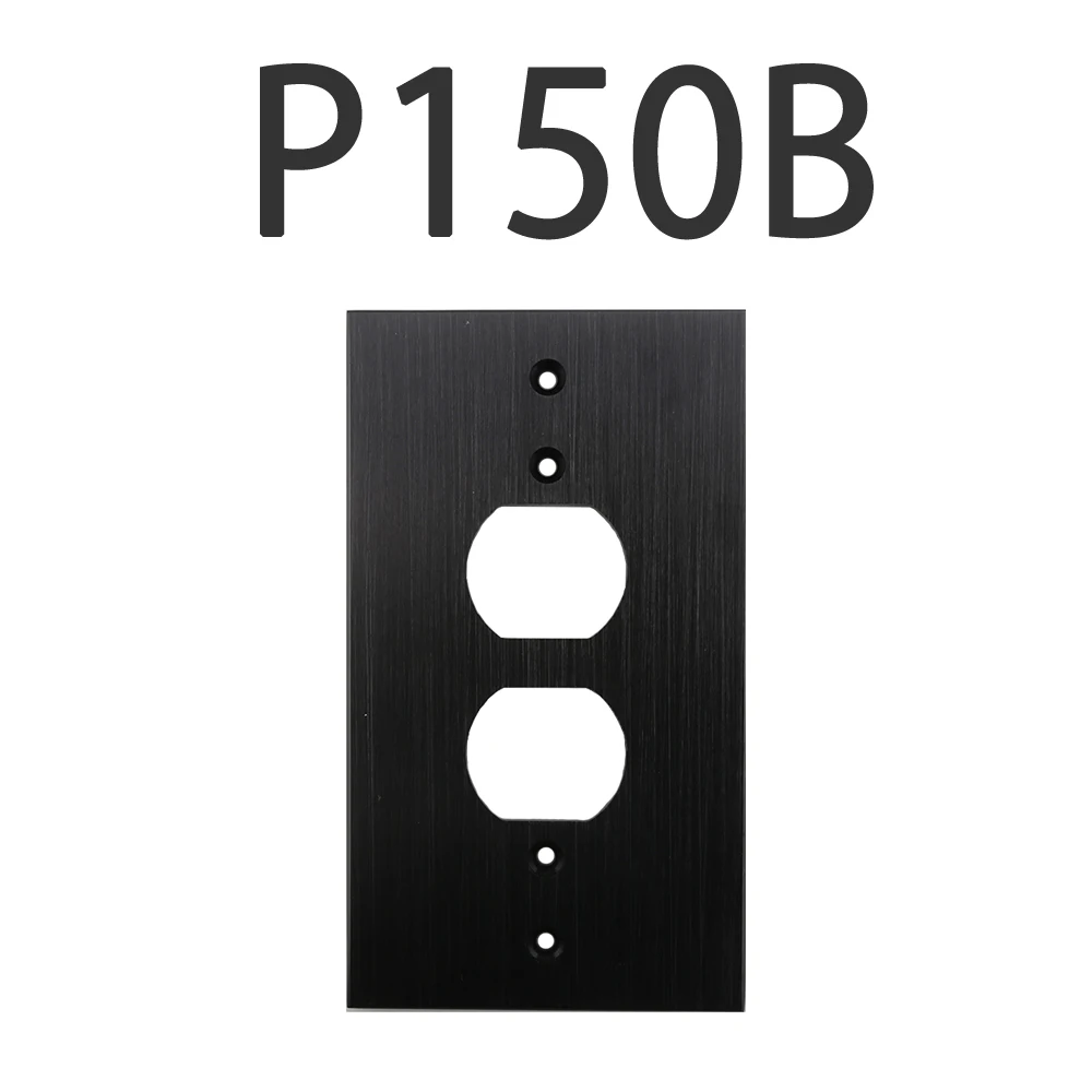 Высококачественные 1 шт. Audiocrast P150S/G/B розетки питания переменного тока, крышка настенной розетки, алюминиевая панель