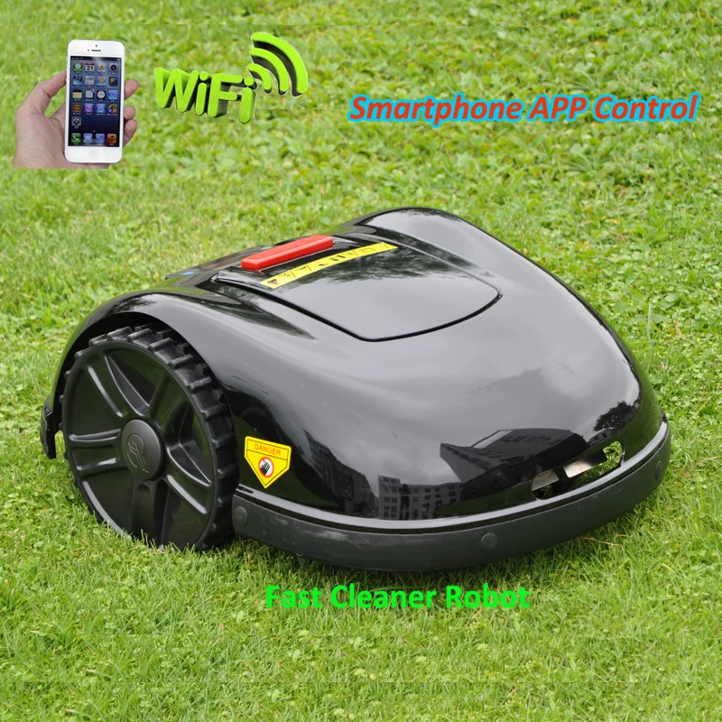 Robot Lawn Mower E1600 with 6.6ah lithium Battery 100-600m wire.100-600pcs pegs,8-24pcs blade for Choosing
