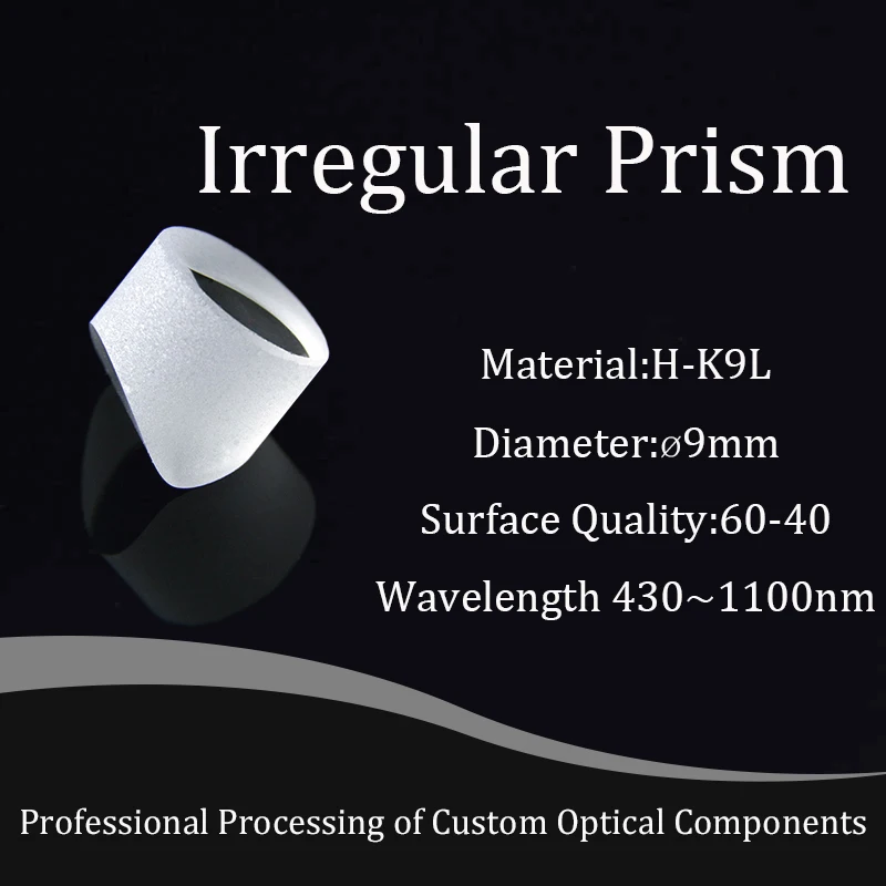 

Powell Prism Spot Diameter 5mm Surface Quality 60-40 Material H-K9L Optical Glass Lens Wavelength 430~1100nm