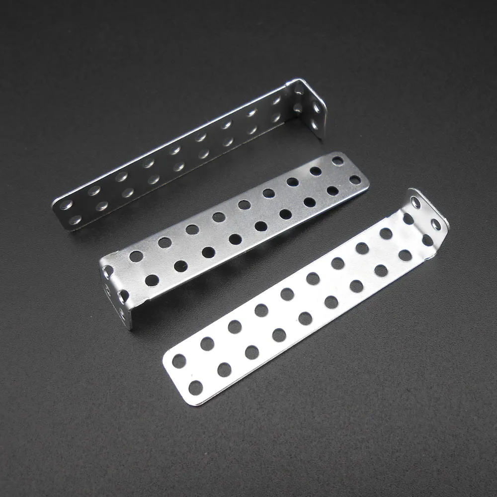 10Pcs 48MM Long Rrake Standing DIY Accessories Technology Model Angle Vertical Iron Sheet 48X10X8MM 2.1MM Holes Corner Brackets