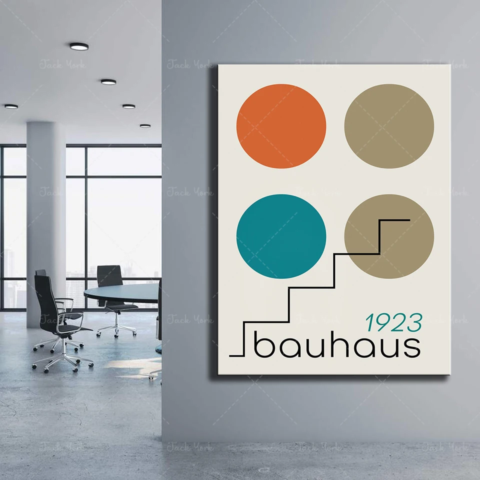 Bauhaus Print, Mid Century Modern, Bauhaus Printable, Bauhaus Exhibition Poster, Geometric Wall Art, Bauhaus Original,