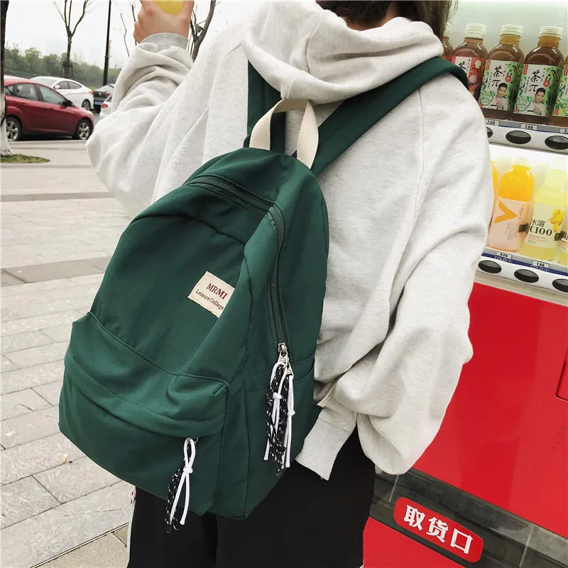 atinfor Women Backpack Travel Retro Waterproof Canvas Nylon Backpack School Bags for Teenagers Girls Bookbag Mochilas