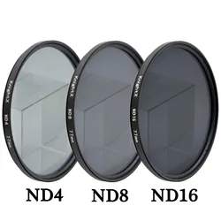 KnightX-Neutral Density ND Cinza Camera Lens Filter, 49mm, 52mm, 55mm, 58mm, 67mm, Fit for Canon, Sony, Nikon, Fotografia