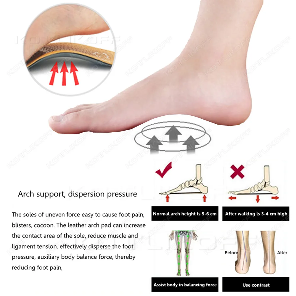 Leder Orthesen Einlegesohle Für Schuhe Flache Füße Orthopädische Arch Support Einlegesohlen Für Füße Männer Frauen O/X Bein Korrigiert gesundheit