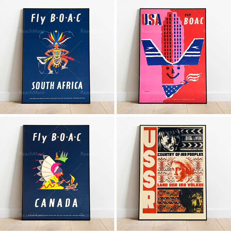United States Travel Poster| Vintage Travel Print| USA Wall Art Print| Canvas Print Wall Decor|  Print