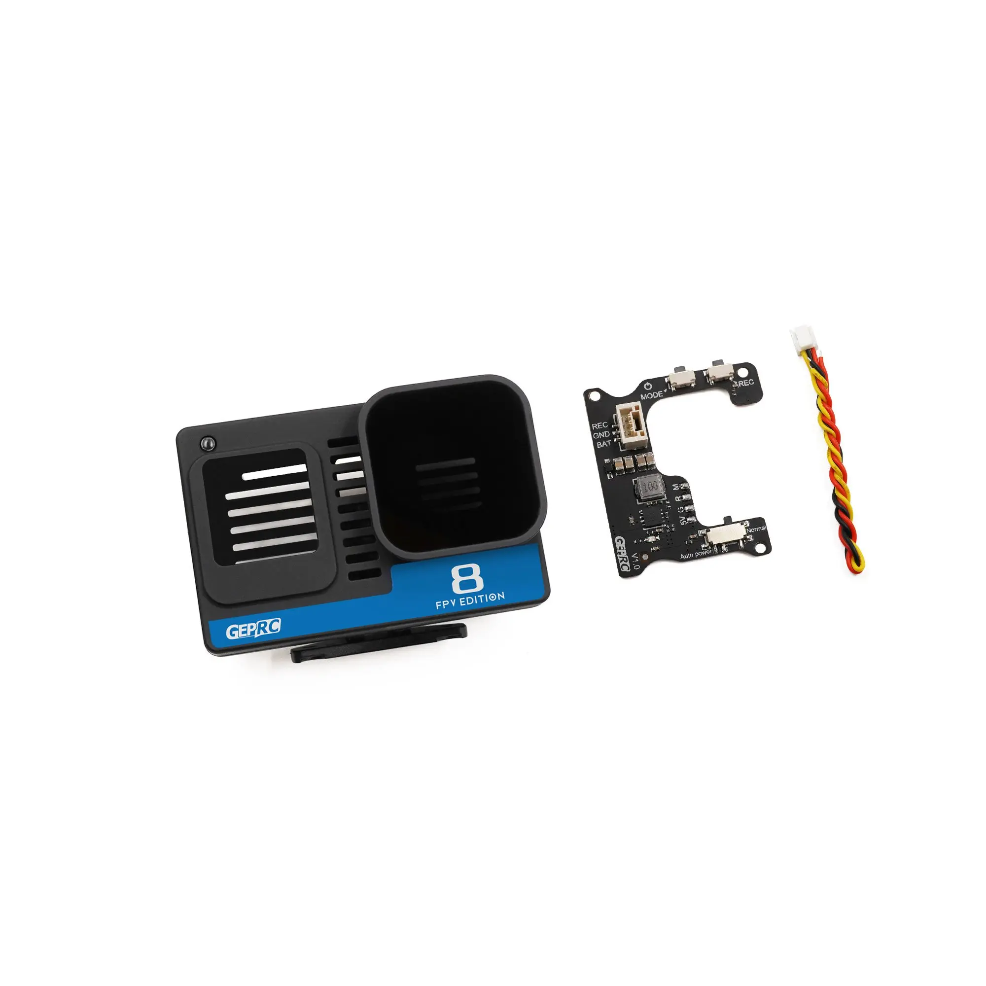 Geprc Naked Fpv Camera Compatibel Met Gopro8 Hoesje Met Bec Board Nd16 Filter Uv Lens Voor Rc Diy Fpv Racing Drone