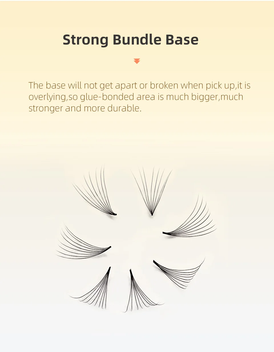AGUUD Lashes Premade Narrow Fans 3D/5D/6D/8D/10D/12D Thin Stem Pointy Base Russian Volume Fan Eyelash Extensions Faux Mink