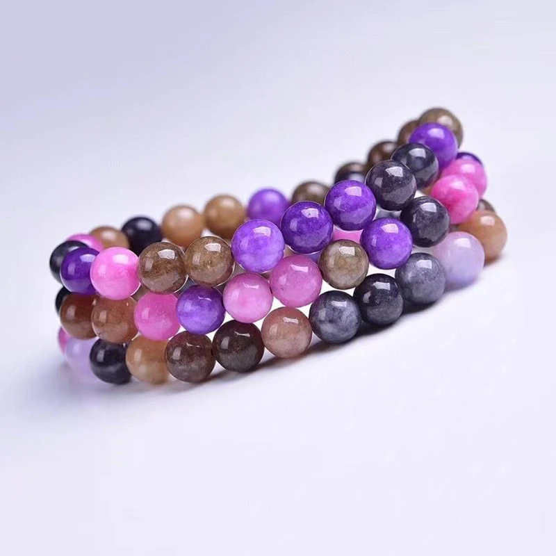 

Wholesale Color Crystal Bracelet Round Bead Bracelets for Women Beauty Sweet Multiple layers Charm Hand Wrist Jewelry JoursNeige