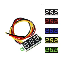 0.28 pollici DC LED voltmetro digitale 0-100V misuratore di tensione Auto Auto Mobile Tester di tensione di potenza rivelatore 12V rosso verde blu giallo