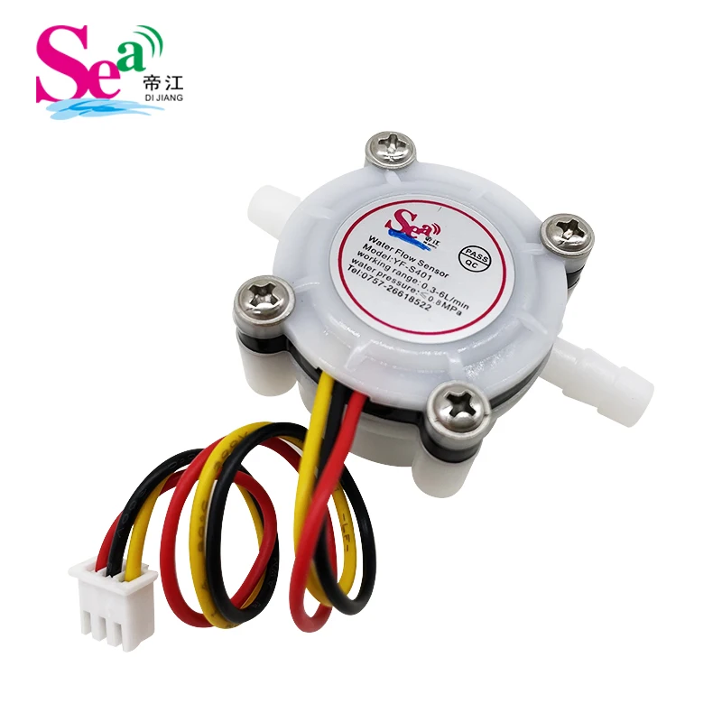 Water Flow Sensor กาแฟเครื่องมิเตอร์ YF - S401 6มม.หลอด Flowmeter Water Purifiers Hall Sensor