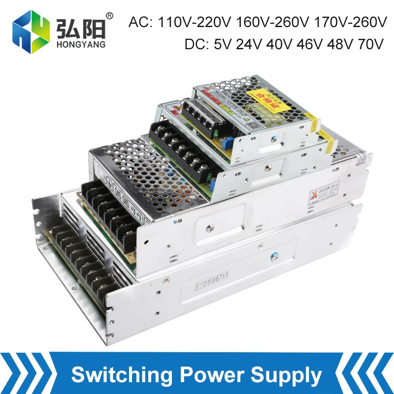 Switching Power Supply Transformer AC 110V-260V To DC 5V 24V 40V 48V LED Light Drive Controller CNC Machine Tool Power Adapter