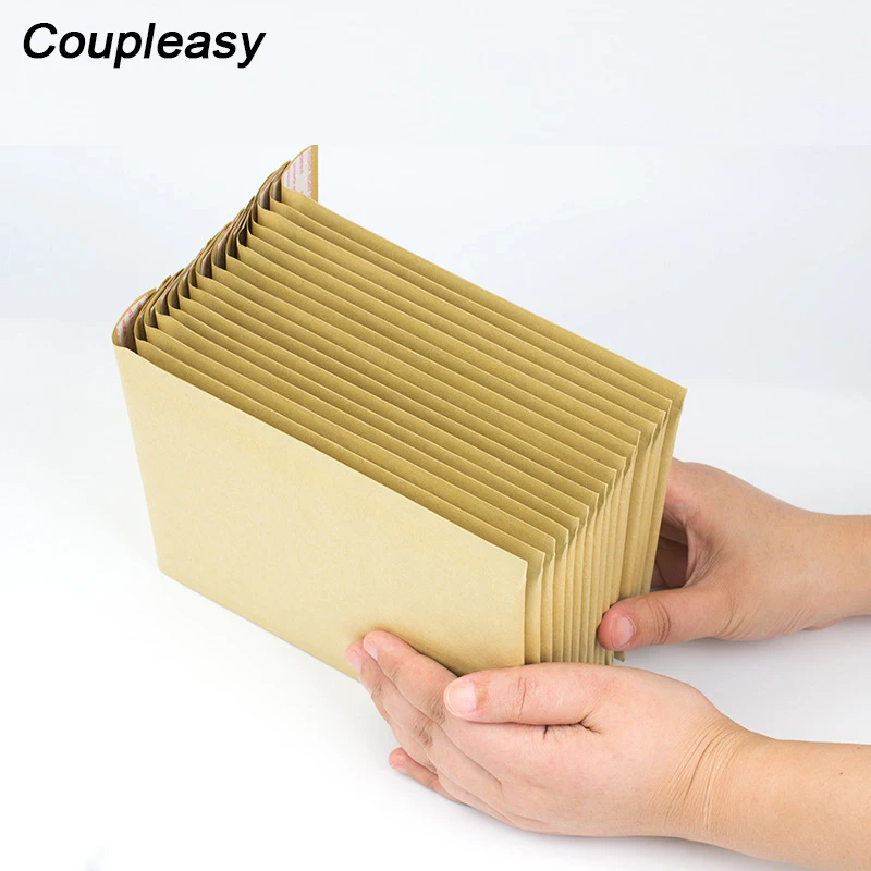 50Pcs/Lot Primary Color Kraft Paper Bubble Mailer Self Seal Adhesive Shipping Envelopes with Bubble Shockproof Mail Packaging