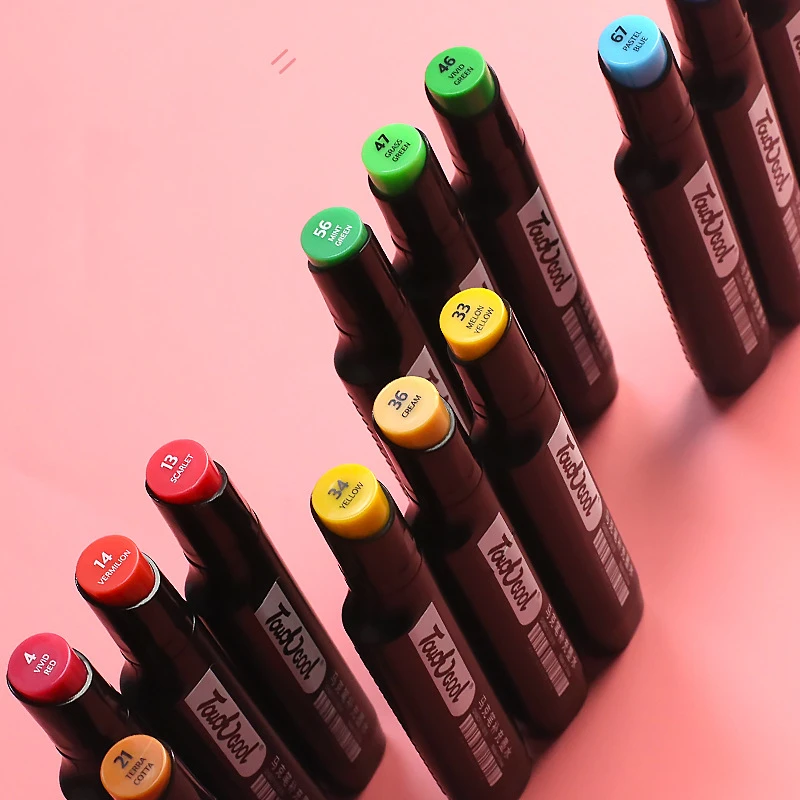 Touchcool marker refill 168 farben farbe alkohol ölige tinte unabhängige flasche kunst liefert für künstler schule liefert