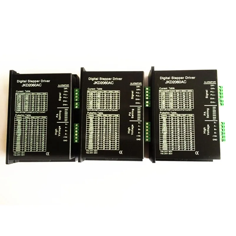 3pcs/ lot ,  2 phase stepper motor driver/digital controller JKD2060 peak 7.2A 256 microstep 24V-80VDC