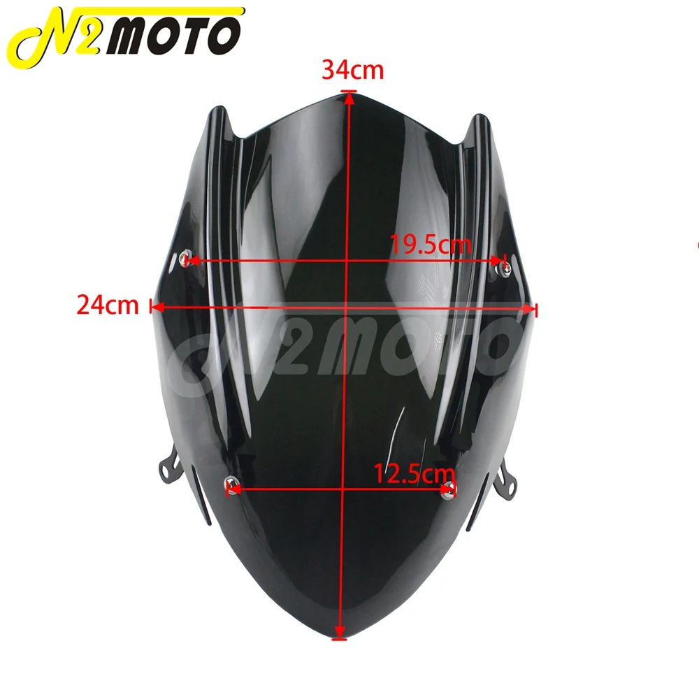 Motorcycle Windshield For 2017-2019 SUZUKI GSX-S750 GSXS750 GSXS 750 2019 ABS Plastic Windscreen Deflectors with Bracket