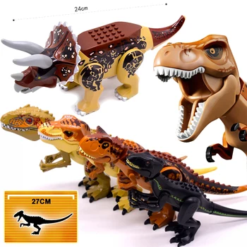 MOC ジュラシック恐竜世界ブラキオサウルス構築キット Bolcks レンガ恐竜フィギュアラプター Dinosaurios 公園のおもちゃ子供のギフト