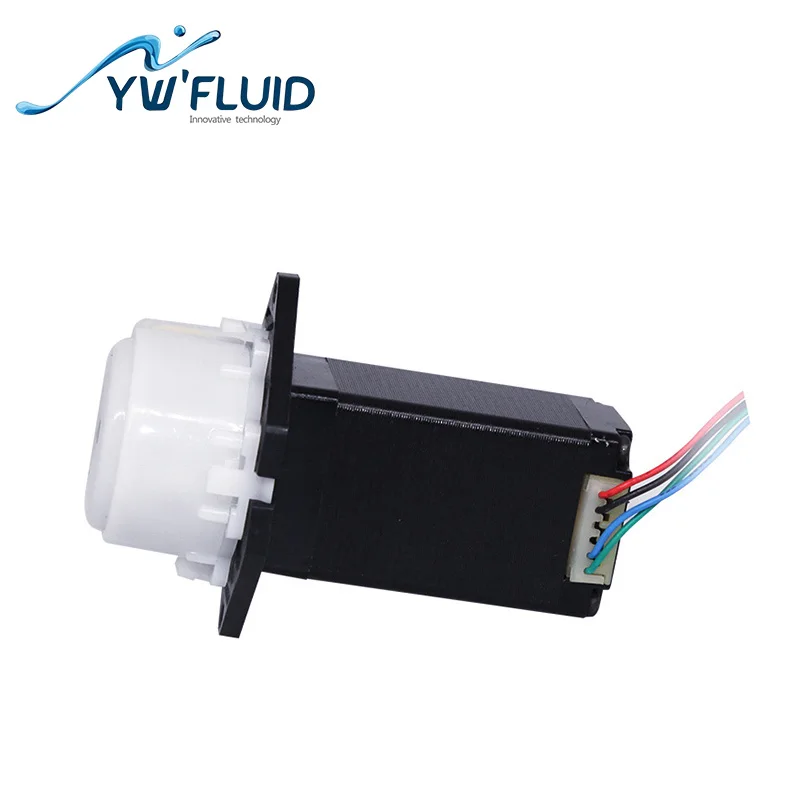 

YWfluid 12v/24v mini peristaltic pump with STEP motor 150ml/min 0.2MPa for for hand sanitizer