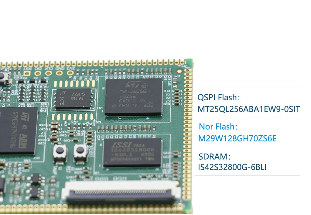 Stm32h747xi dwurdzeniowy procesor interfejs Mipi RGB LCD interfejs 32-bit SDRAM