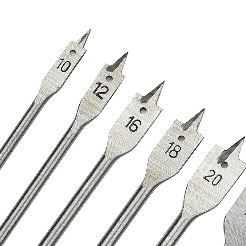 6Pcs Hole Saw Drill Bit s Set apriscatole trapano per legno Spade punte per aneto trapano per fori piatti in legno set di punte per piume Sparta