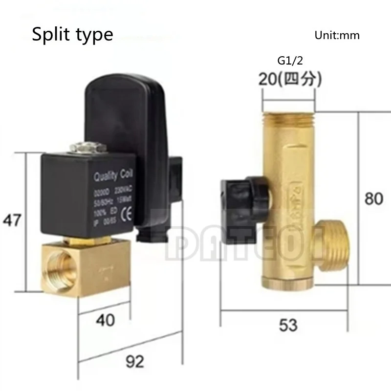 Solenoid Valve G1/2 G1/4 Integrated Split Electronic Automatic Drainage Valve 0200D 20WATT AC230V