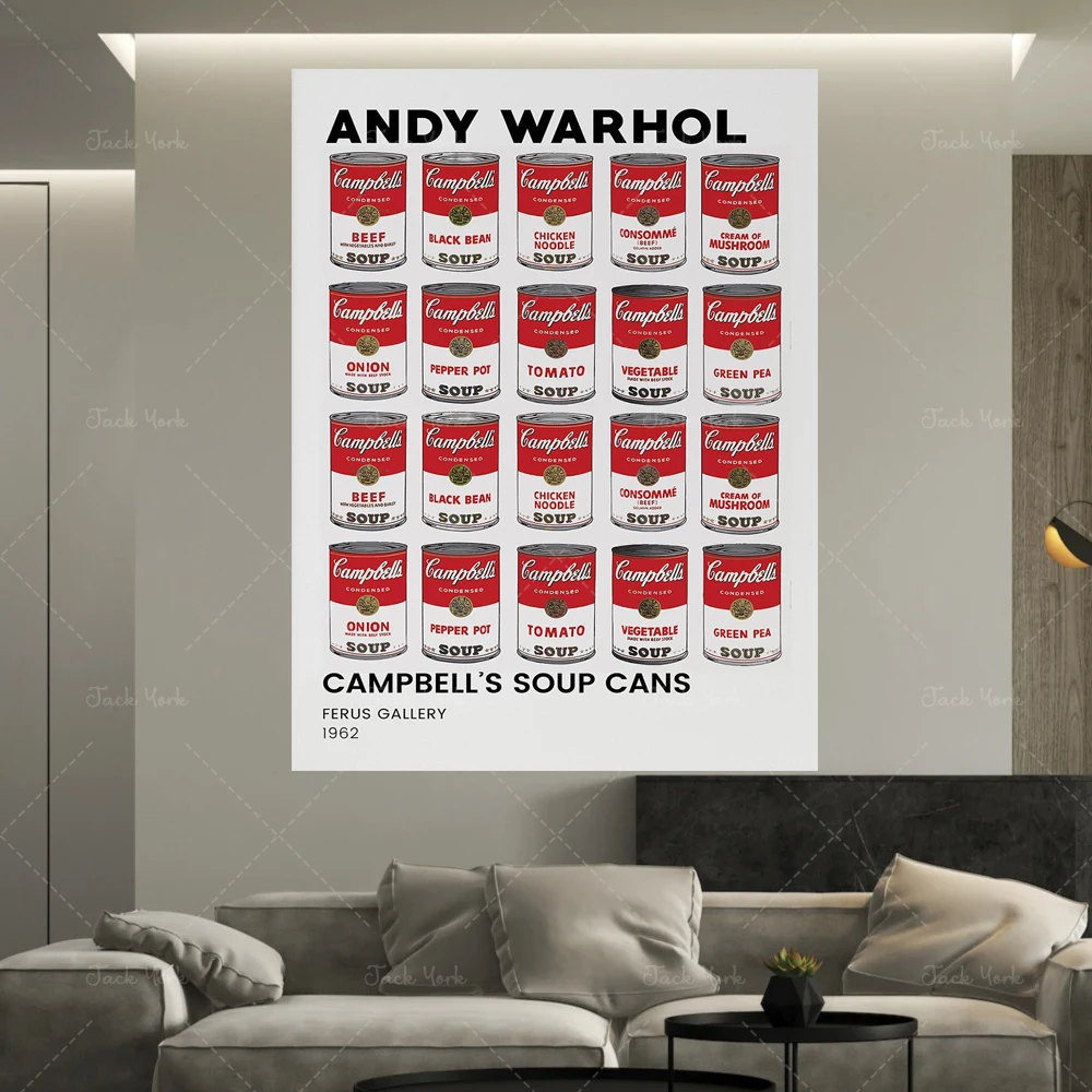 Andy Warhol, andy warhol print, andy warhol poster, andy warhol soup, Campbell's soup cans, warhol print, pop art,