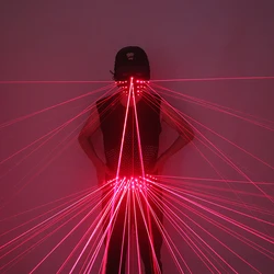 Fashion Red Laser Waistband Belt Luminous Mask LED Laser Suit For bar Nightclubs Birthday Party Laser Show