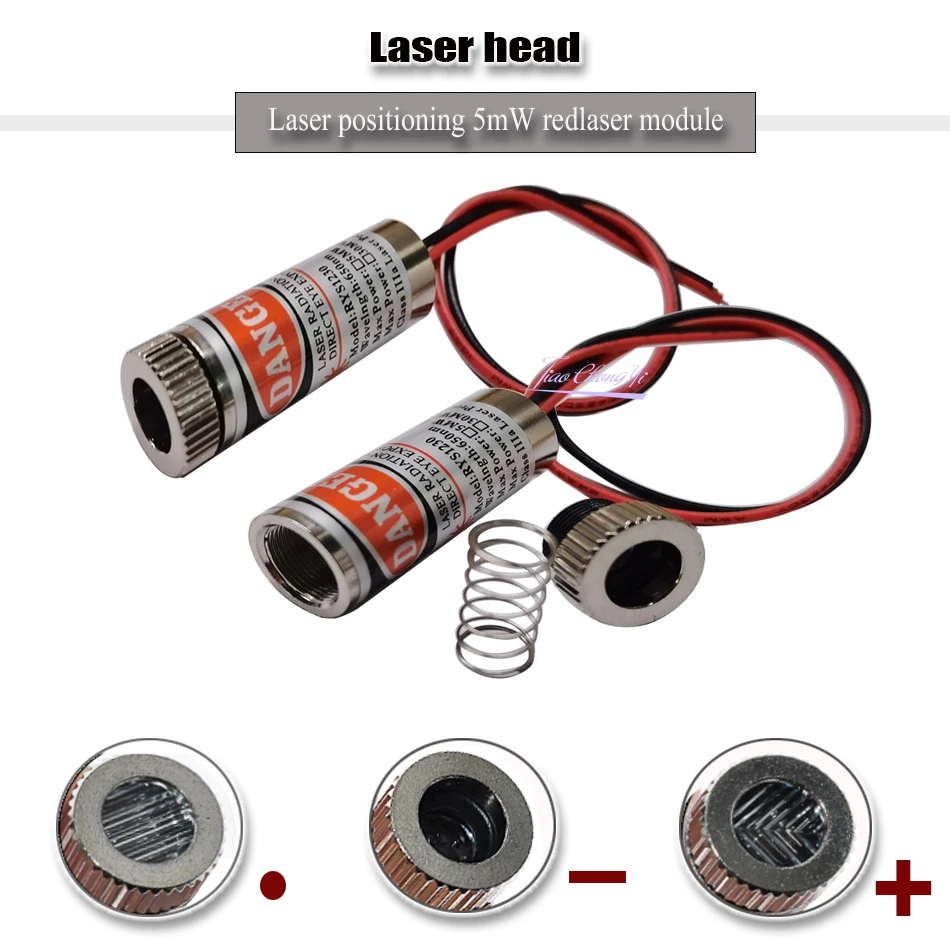 

650nm 5mW Red Point / Line / Cross Laser Module Head Glass Lens Focusable Industrial Class