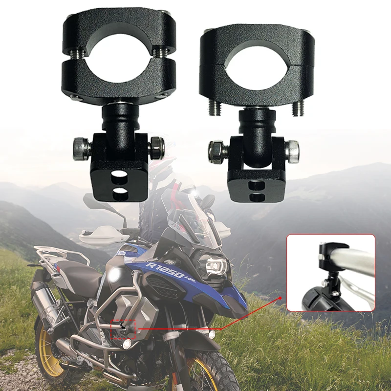 

For BMW R1250GS R 1250 GS LC ADV Adventure R1250GSA 2019-2022 2021 Motorcycle Aluminum Fog Light Brackets LED Lights Bracket