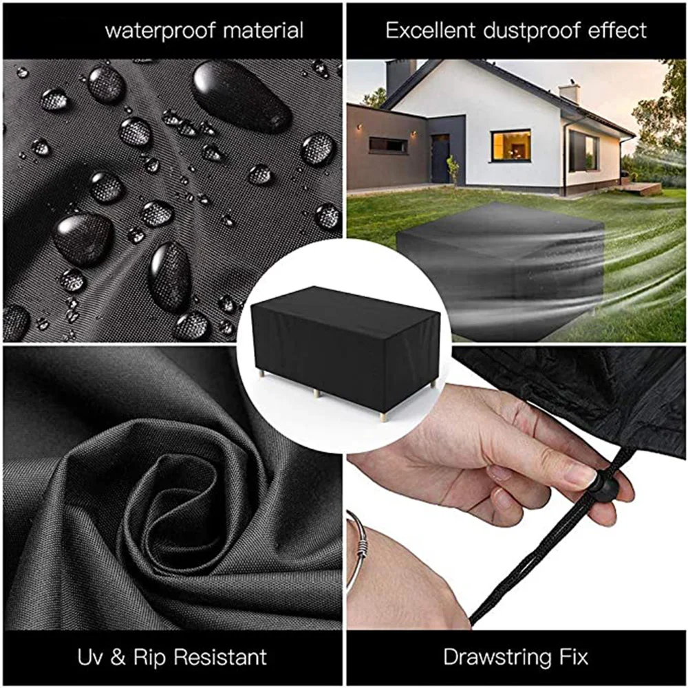 أغطية أثاث حديقة الفناء الخارجية المقاومة للماء مقاس 75، أغطية كراسي الثلج المطرية لكرسي طاولة الأريكة، غطاء مقاوم للغبار