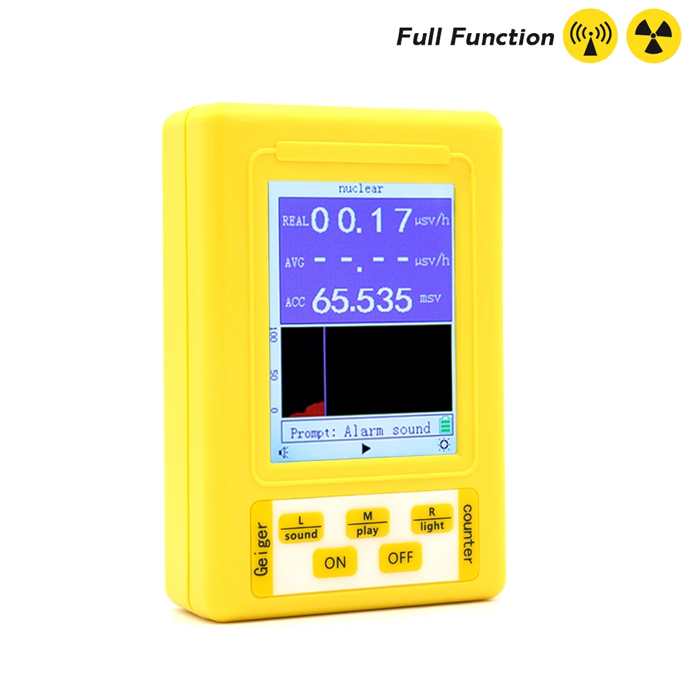 BR-9 Series Electromagnetic Radiation Nuclear Detector EMF Handheld Digital Display Geiger Counter Full-functional Type Tester