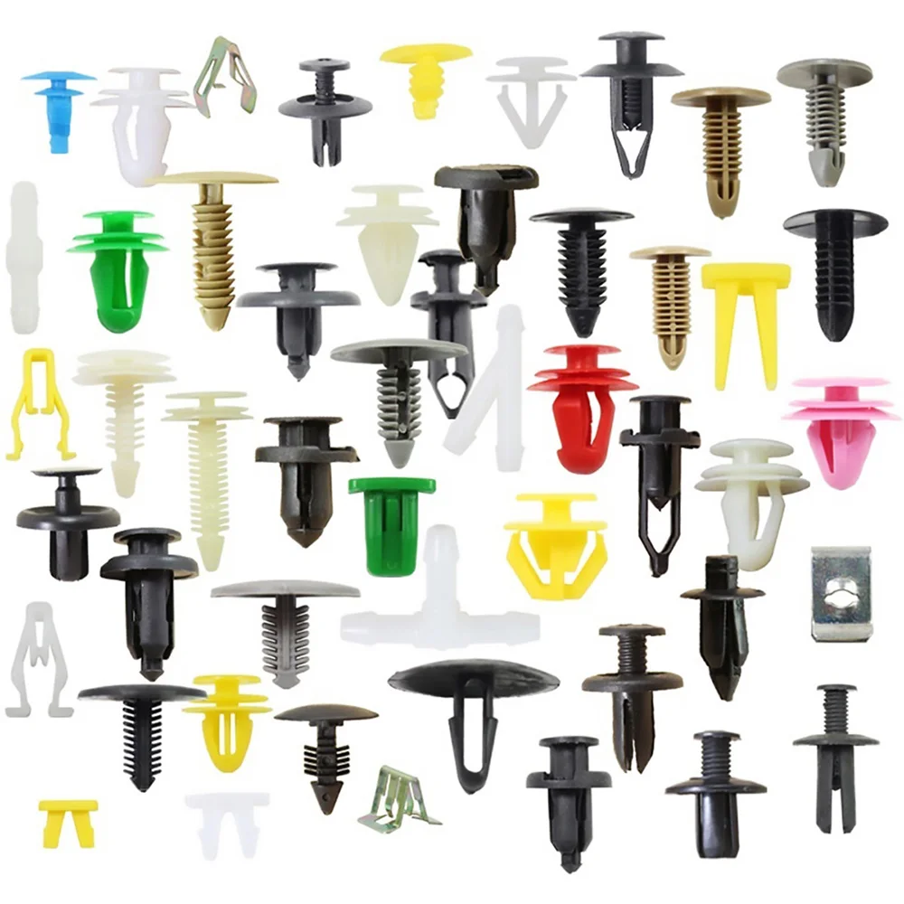 Clips, pistols, rivets, clips, clips, plating mounting fasteners (100/200/300/400/500 pieces/Mixed set)