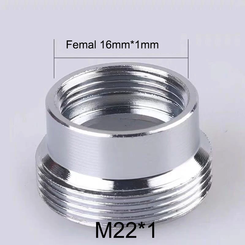 Copper Nickel Plated M22 Reducer Faucet Adapter 16 18 20 22 24 26 28 30mm Male Female  Kitchen Bathroom Brass Water Tape Joint
