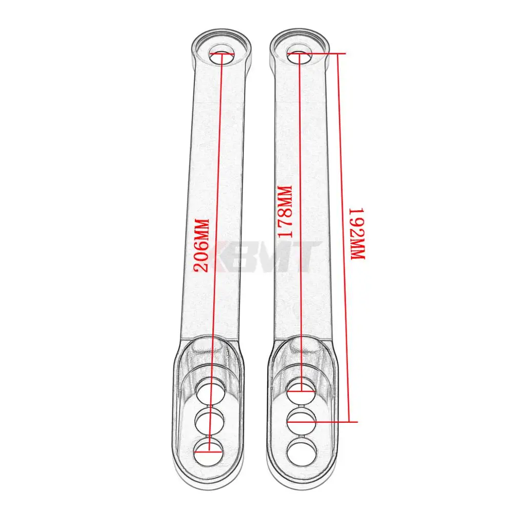 Motorcycle Rear Suspension Lowering Links Kit For Kawasaki Ninja ZX-14 ZX14R ZX-14R ZZR1400 2006 2007 2008 2009 2010 2012