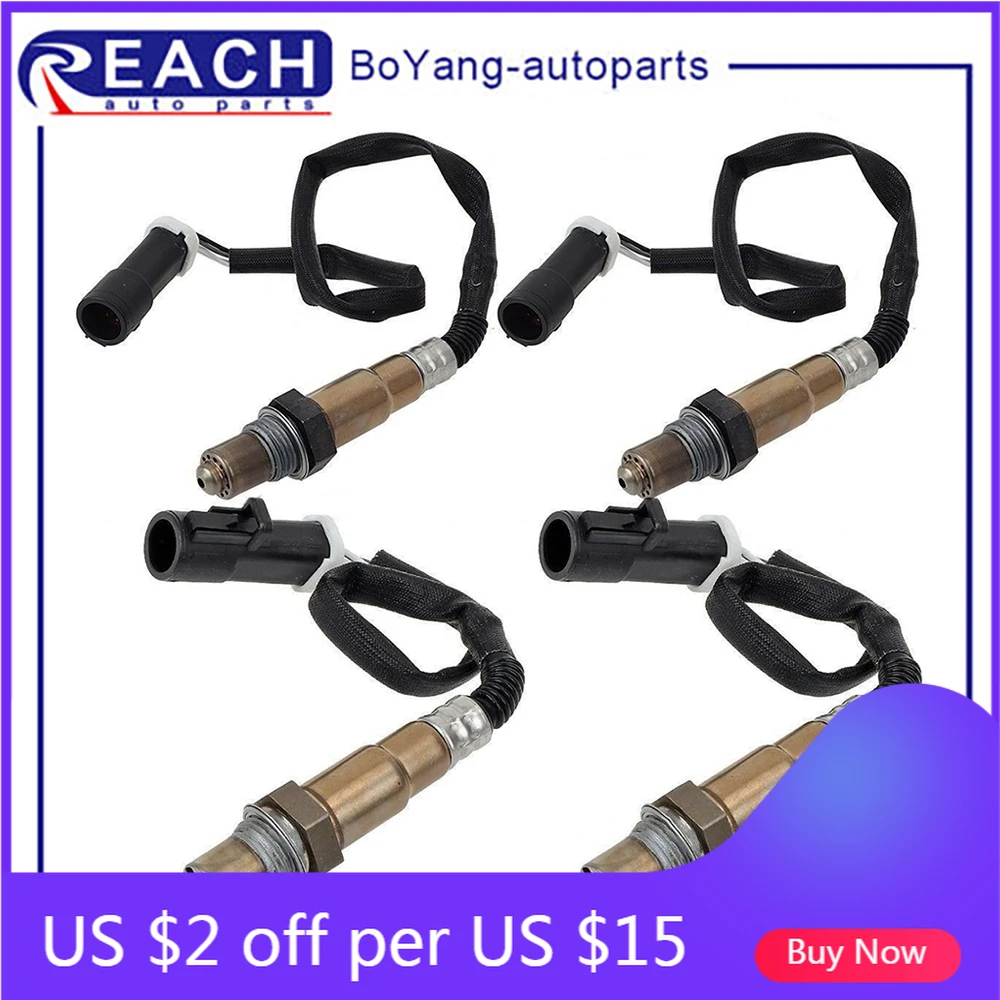 

4 Wires O2 Oxygen Sensor Upstream Front Downstream for 2004 2005 Explorer Sport Trac V6-4.0L 234-4401 234-4403 Car Replacement