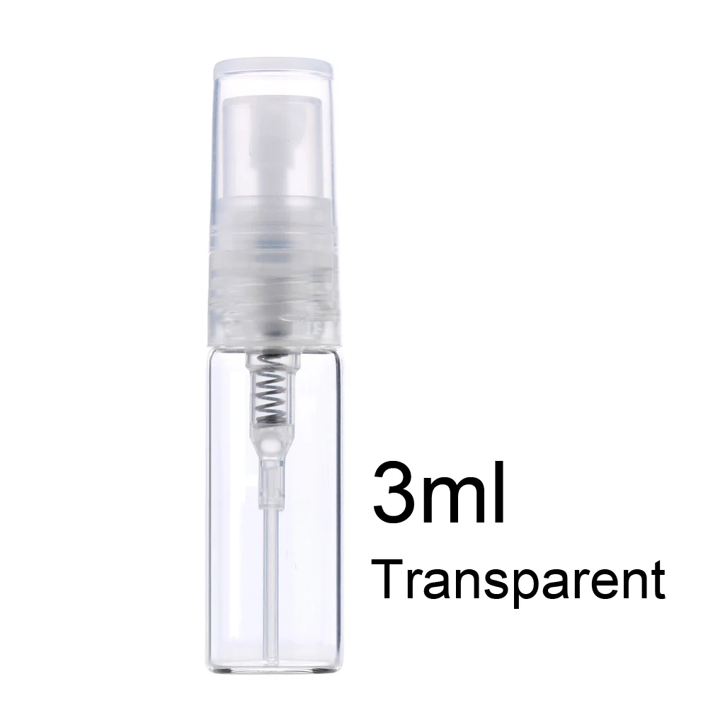 100 stks/partij 1 ml 2 ml 3 ml Spray Fles Hervulbare Parfumflesje met Papieren Kaart Voor gift Monster parfumflesje Pakket