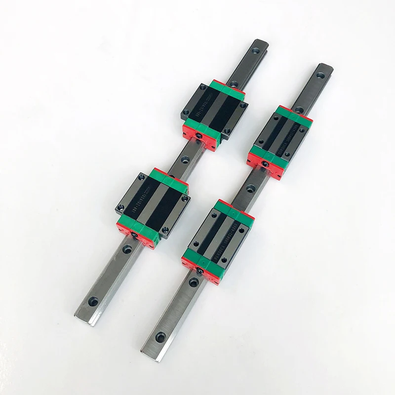 

2pcs HGR20 20mm Square Linear Guide Rail 200mm to 1500mm + 4 pcs Block Carriages HGH20CA or HGW20CC CNC part