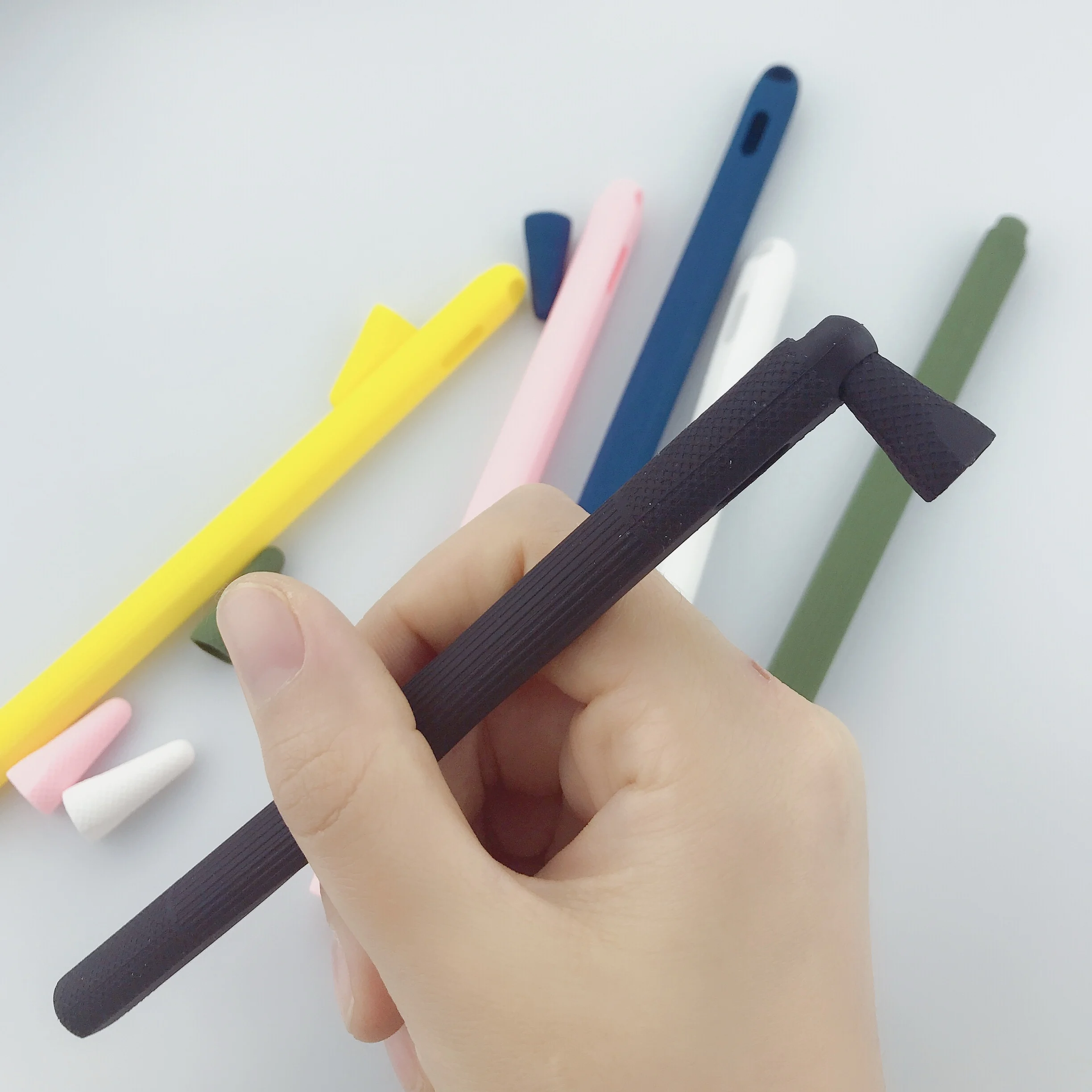 For Apple Pencil 2 Case Soft Silicone Holder Stylus Pen Cover Compatible For Ipad Tablet Touch pen Protective Case 2018 2020