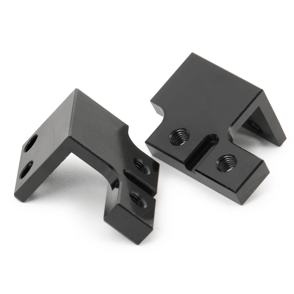 AXSPEED Black Aluminum Alloy Front Servo Mount Plate Kit for Axial SCX10 II 90046 1/10 RC Crawler Car Upgrade Parts