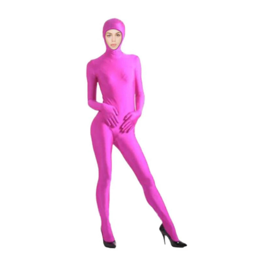 Pink guys Pink Joji customized Zentai Costumes Catsuit Halloween Costumes Adult Bodysuit add crotch zipper open eyes open mouth