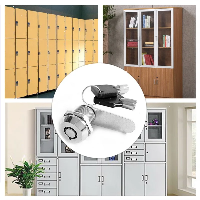 1set 16/20/25/30mm Mailbox Locks Drawer Cupboard Lock  Keys High Quality Tubular Cam Cylinder Locks For Safebox or Files