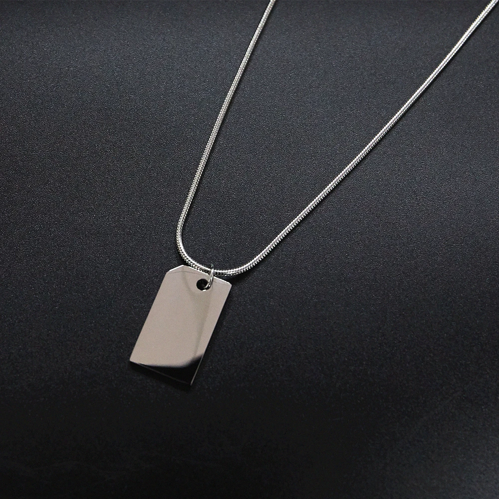 Stainless Steel Unique Design SIM Phone Card Metal Chip Hip Hop Style Creative Pendant Necklace Couple Gift