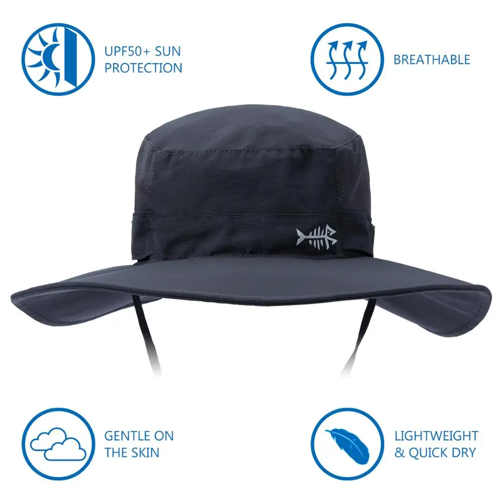 Sombrero de pesca Bassdash UPF50+ – Ala ancha ajustable - imagen 2