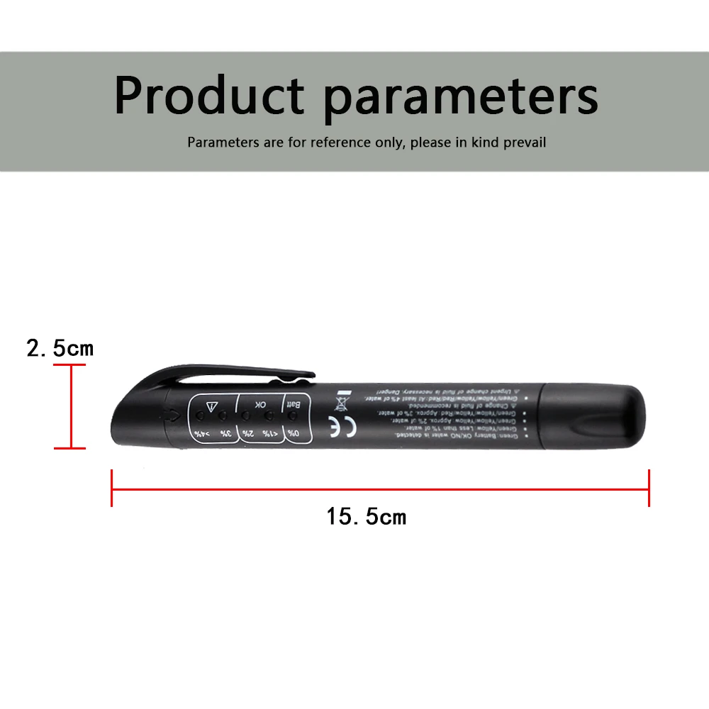 Car Brake Fluid Liquid Tester Pen With 5 LED Car Auto Vehicle Tools Diagnostic Tools Mini Brake Fluid Tester Car Diagnostic Tool