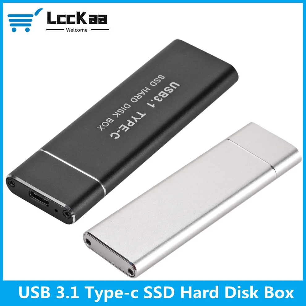 USB 3.1 to M.2 NGFF SSD Mobile Hard Disk Box Type C Adapter Card External Enclosure Case for m2 SATA SSD 2230/2242/2260/2280