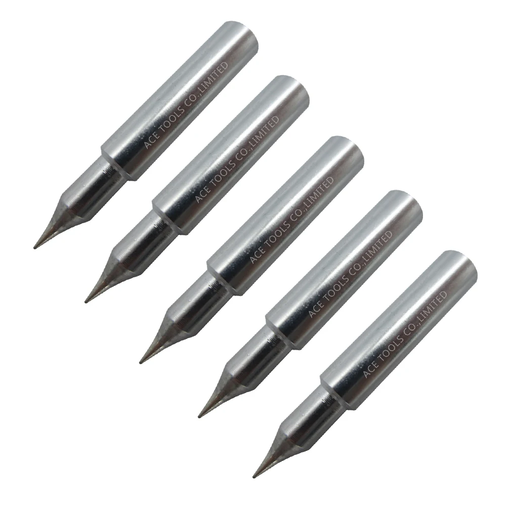 Soldering Tip T18-S4 Conical 0.125mm Fit HAKKO FX-888 FX-888D FX-8801 FX-600 Lead Free Welding IronBit Nozzle Handle Pencil