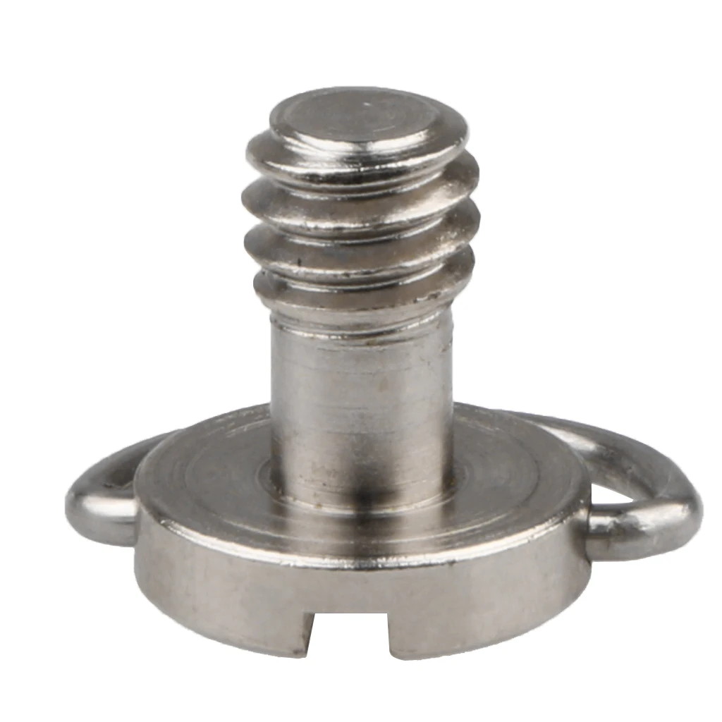 1/4" D-Ring Iron Screw For Camera Tripod Quick Release Plate Photography image 3