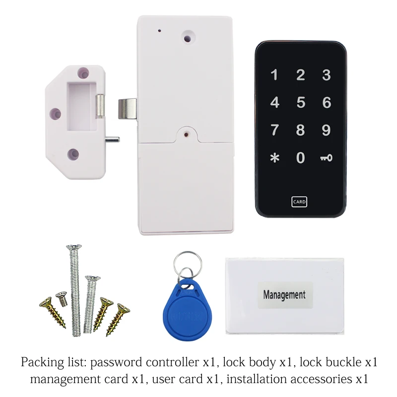 SARY – serrure intelligente de porte d\'armoire, carte RFID, serrure de contrôle électrique à Induction pour armoire à dossiers, serrure électrique