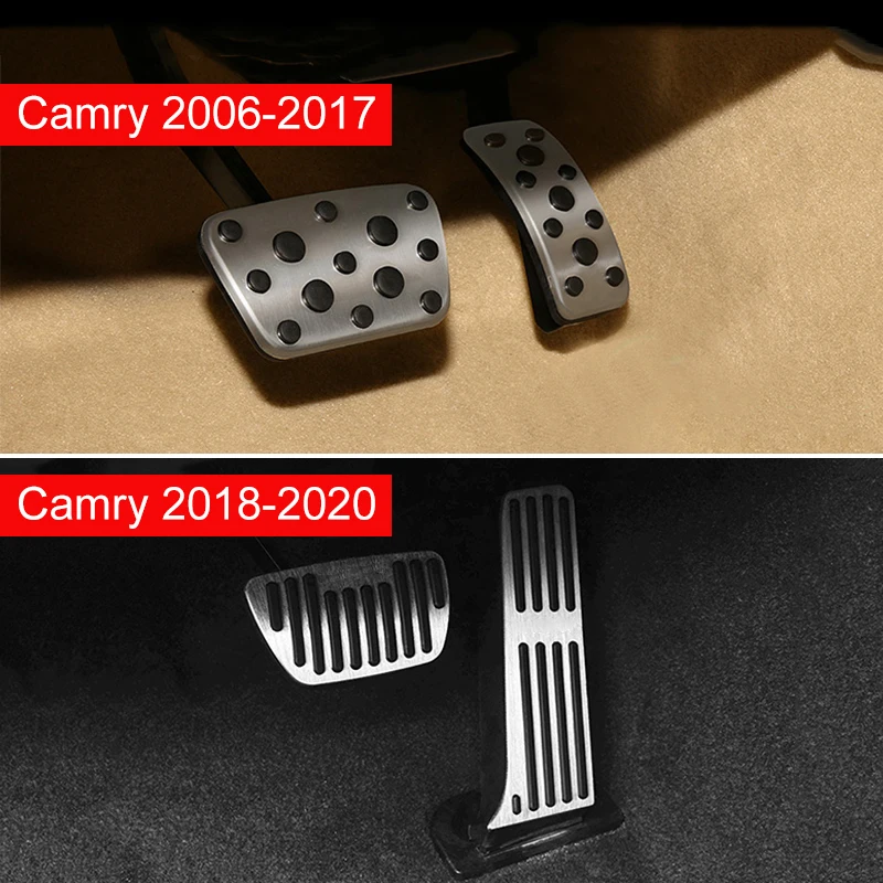 Car Accelerator Gas Brake Pedal Footrest Pedals Pad Cover For Toyota Camry 50 70 XV40 XV50 XV70 2006-2020 2021 2022 2023 2024