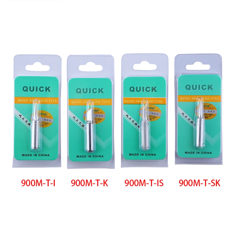 QUICK 900M-T Series Soldering Iron Tip Lead-free Welding Sting For 936/937/938/969/8586/852D Soldering Station